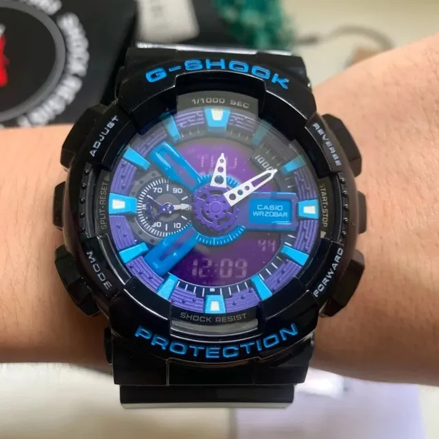 Casio G-Shock GA-110 Blue and Purple Accents