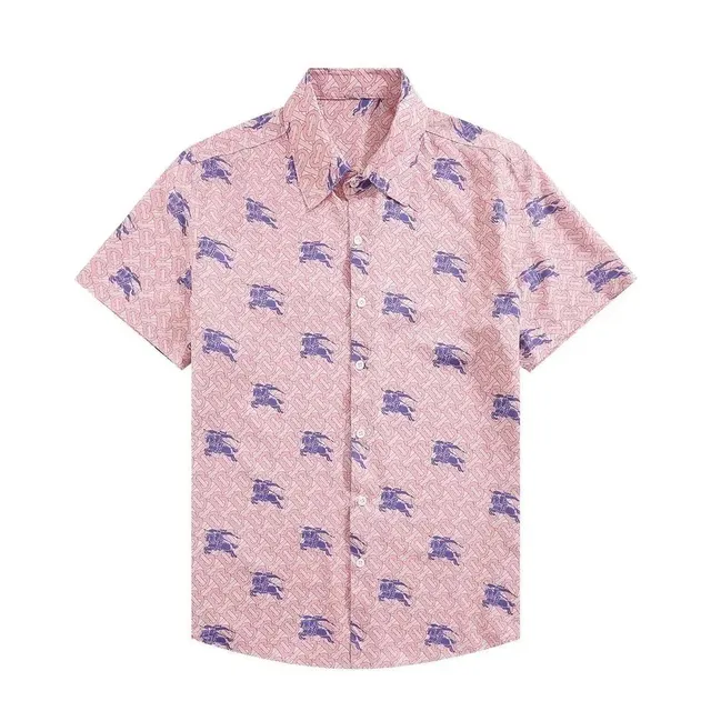 Burberry Short-Sleeve Shirt Equestrian Knight Print