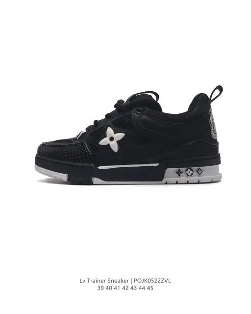 Louis Vuitton LV Trainer Sneaker Monogram Flower