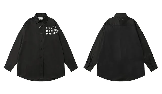 Maison Margiela Oversized Shirt Number Print