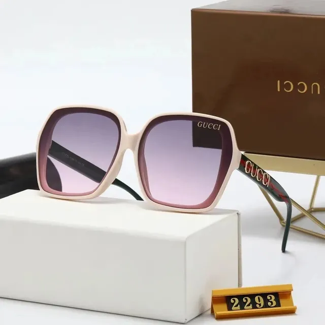 Gucci Square Sunglasses Gradient Lens Beige