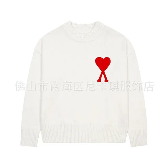 Amiri Knit Sweater Red Heart Logo