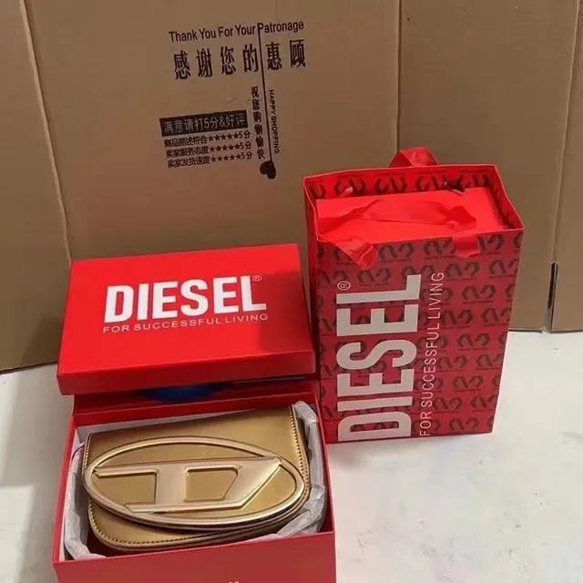 Diesel Logo Wallet Metallic Logo