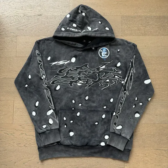 Hellstar Hooded Sweatshirt Distressed Graphic