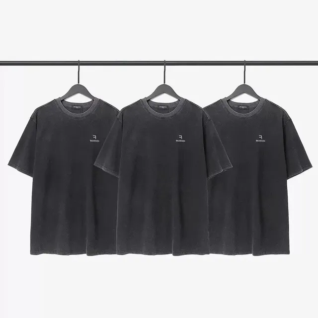 Balenciaga Logo T-Shirt Washed Black