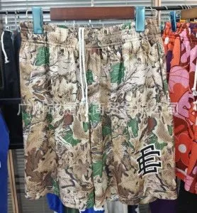Eric Emanuel Cargo Shorts Camouflage Print