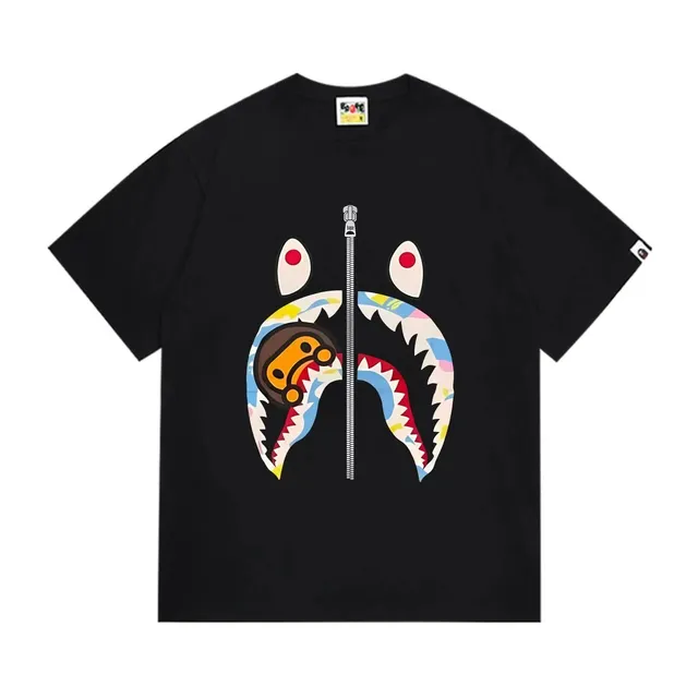 BAPE Shark Tee Zipper Shark