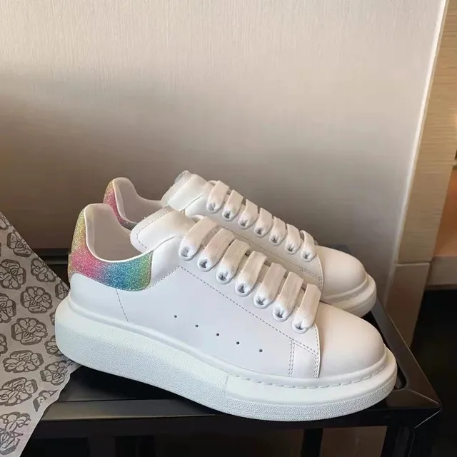 Alexander McQueen Oversized Sneaker Rainbow Heel Tab