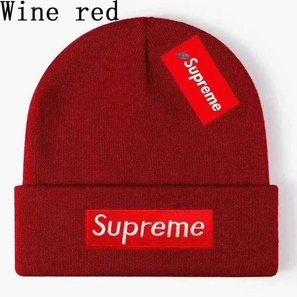 Supreme Box Logo Beanie Wine Red