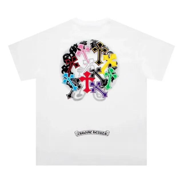 Chrome Hearts Cross Circle Tee Multi-Color Cross Graphic
