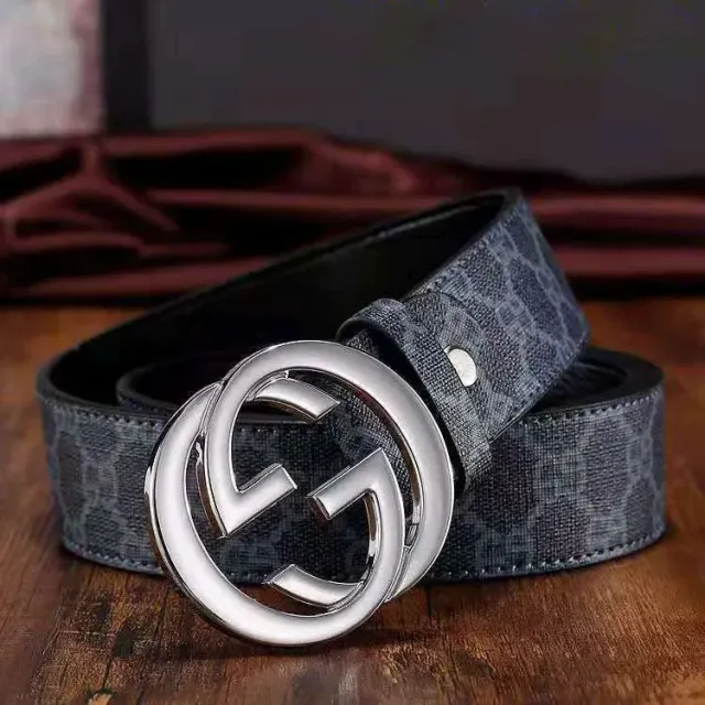 Black silver buckle
