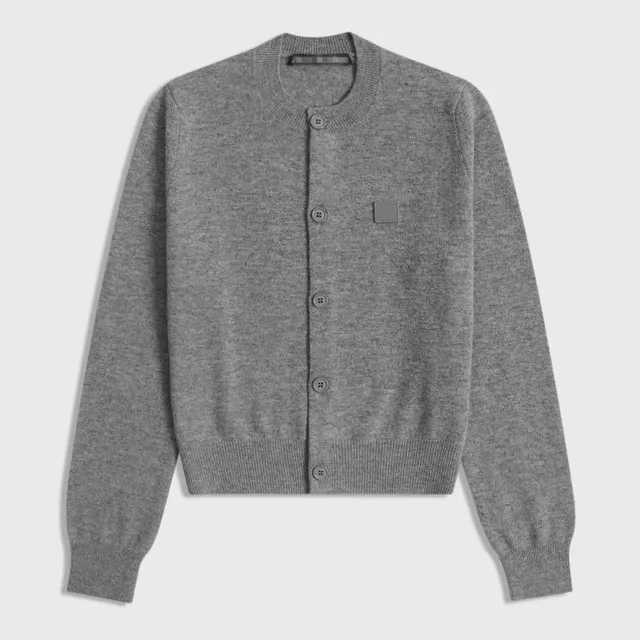 Acne Studios Cardigan Minimal Logo Patch