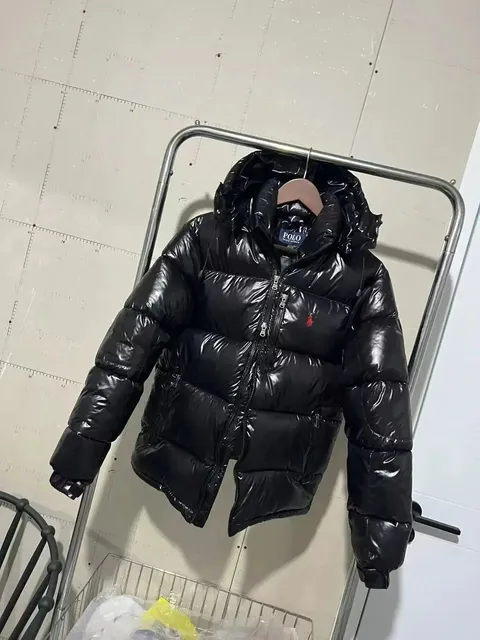 Polo Ralph Lauren Puffer Jacket Glossy Black