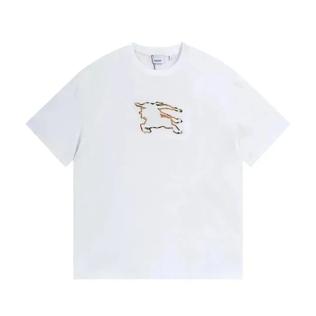 Burberry Equestrian Knight Logo Tee Embroidered Knight