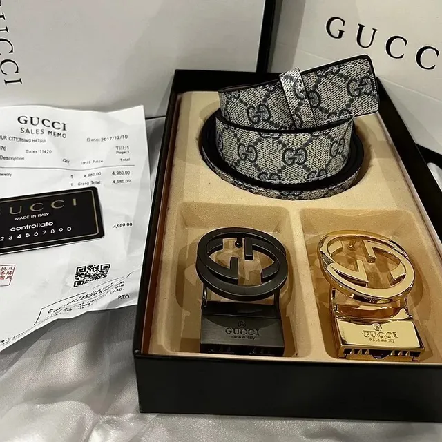 Gucci GG Marmont Belt Monogram Canvas with Interlocking G Buckle