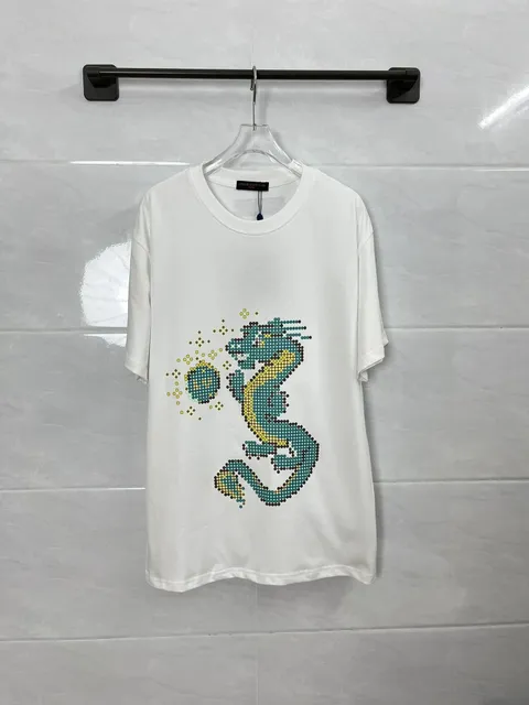 Louis Vuitton T-Shirt Pixel Dragon Print