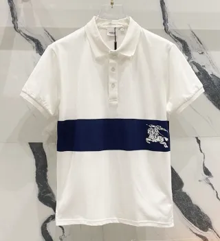 Burberry Polo Shirt Equestrian Knight Stripe