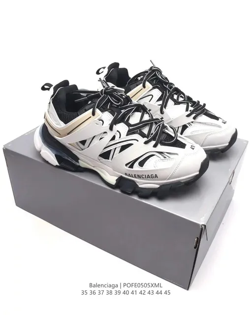 Balenciaga Speed Trainer White Black Beige