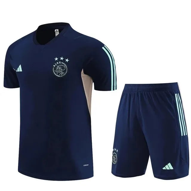 Adidas Ajax Training Kit Navy with Light Green Stripes