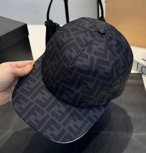 Fendi Snapback Cap FF Logo Monogram