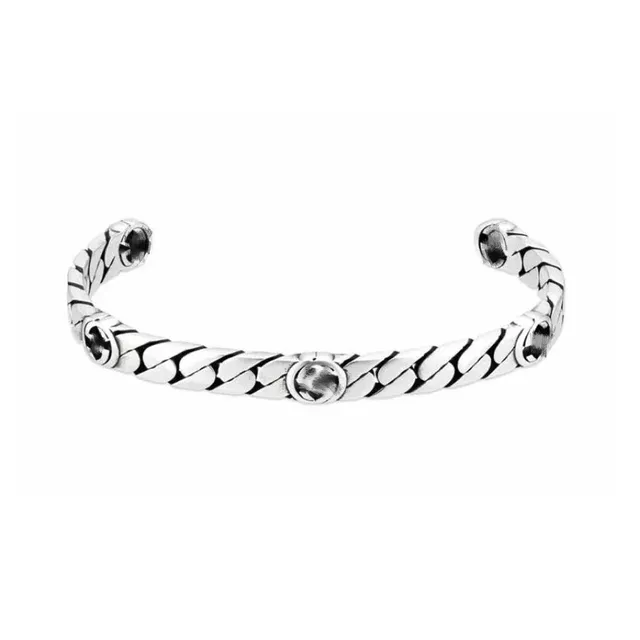 Chrome Hearts Cuff Bracelet Twisted Link with Studs
