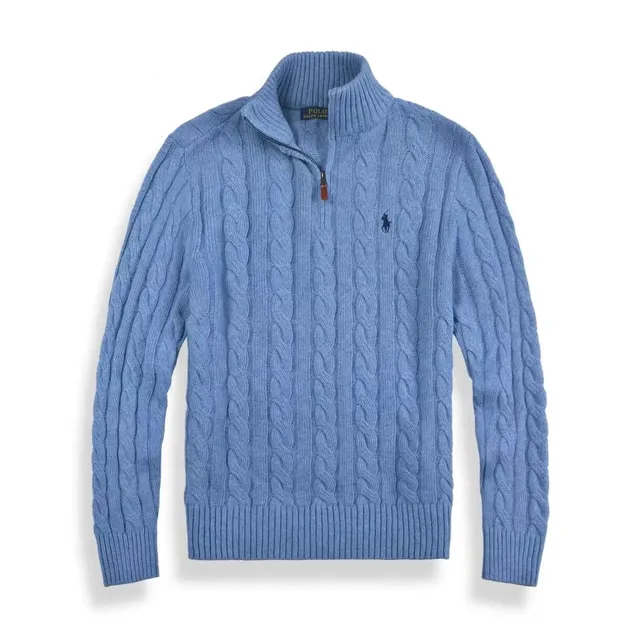 Polo Ralph Lauren Cable Knit Quarter-Zip Sweater Classic Cable