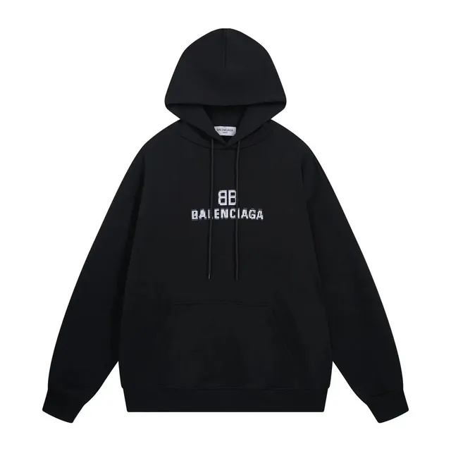 Balenciaga Logo Hoodie BB Print