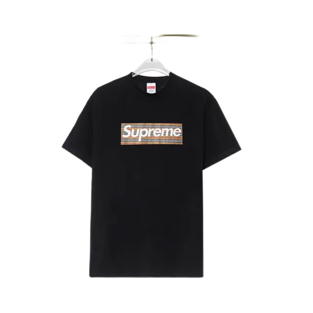 Supreme Box Logo Tee Burberry Check