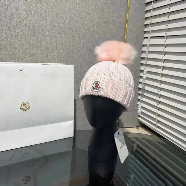 Moncler Knit Beanie Pom-Pom