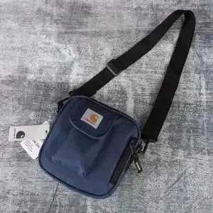 Carhartt Shoulder Bag Navy with Orange Logo