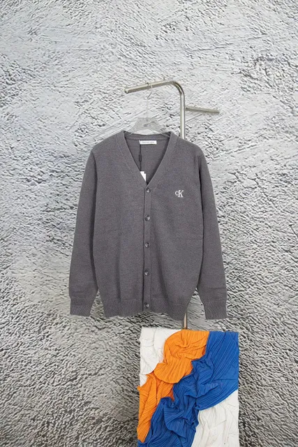 Calvin Klein V-Neck Cardigan CK Logo Embroidered