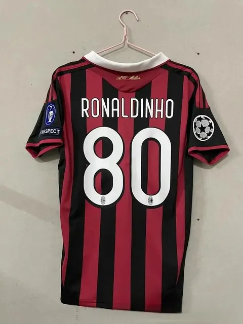 AC Milan × Adidas Home Jersey Ronaldinho #80