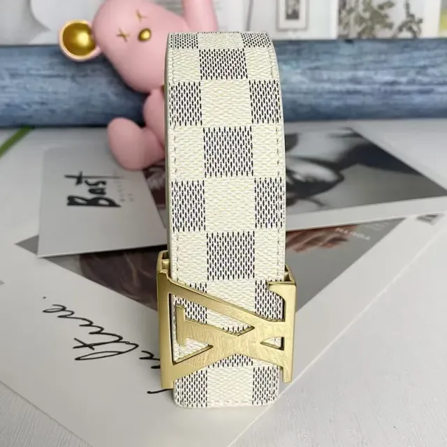 Louis Vuitton Damier Azur Belt LV Buckle