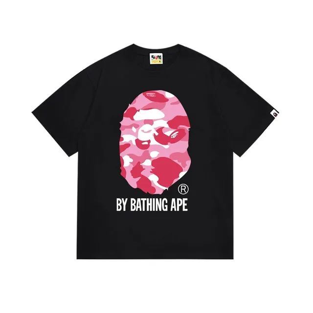 BAPE Ape Head Tee Pink Camo
