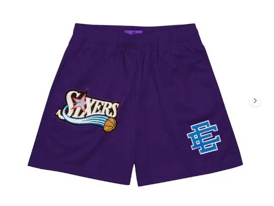 Eric Emanuel Mesh Shorts Philadelphia 76ers