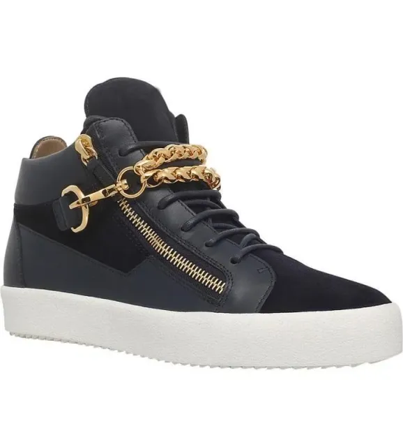 Giuseppe Zanotti High-Top Sneaker Chain Detail