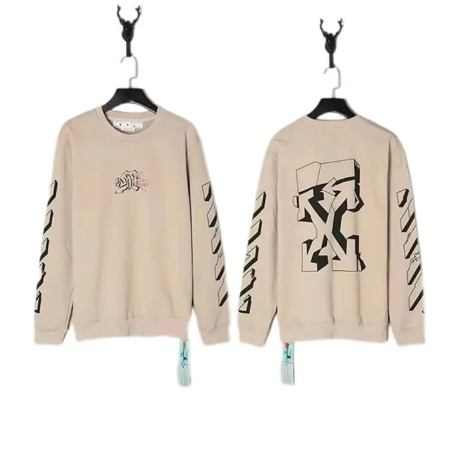Off-White Crewneck Sweatshirt Arrow Print