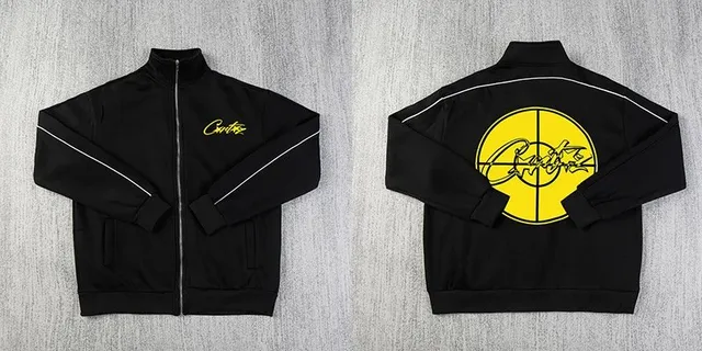 Corteiz Track Jacket Yellow Logo