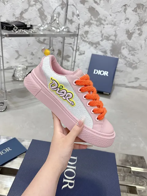 Dior B22 Sneaker Pink Silver Snake Patch