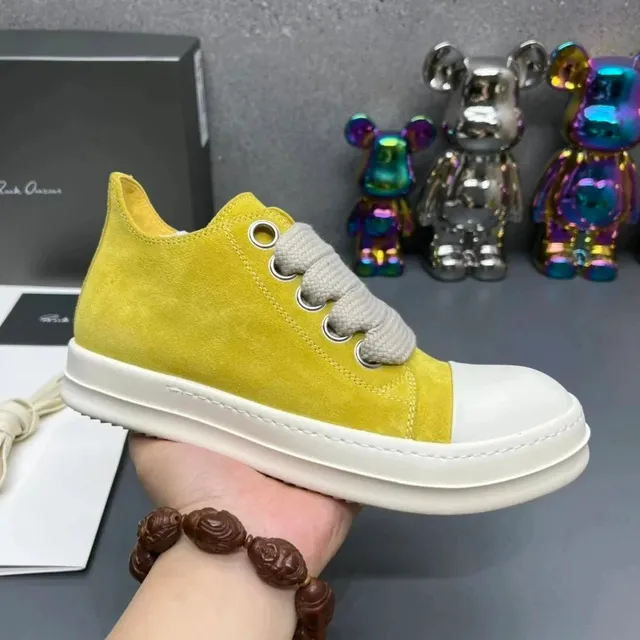 Rick Owens Low Sneaker Suede Two-Tone