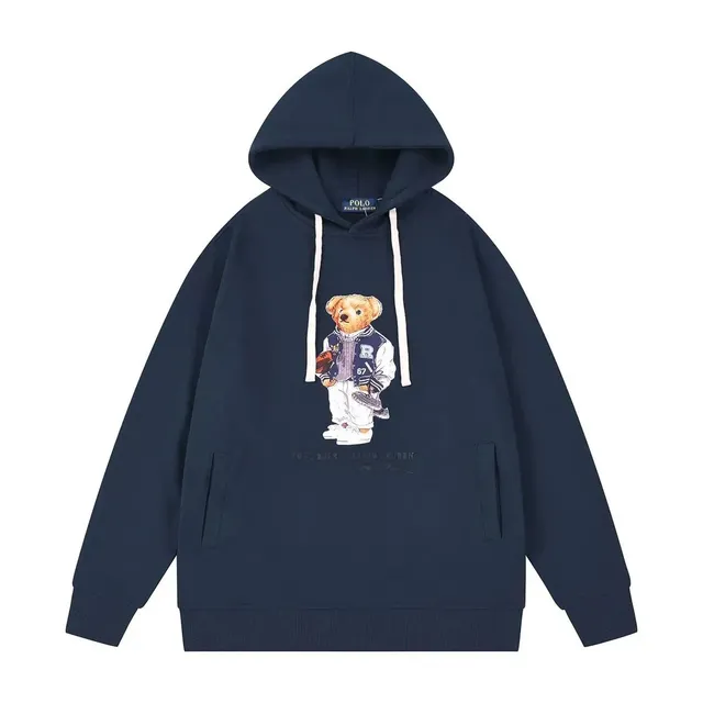 Polo Ralph Lauren Polo Bear Hoodie Navy with Embroidered Bear