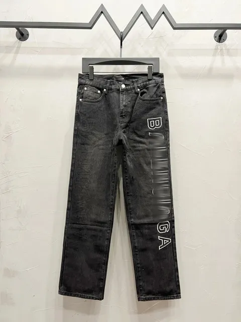 Balenciaga Logo Jeans Black Wash