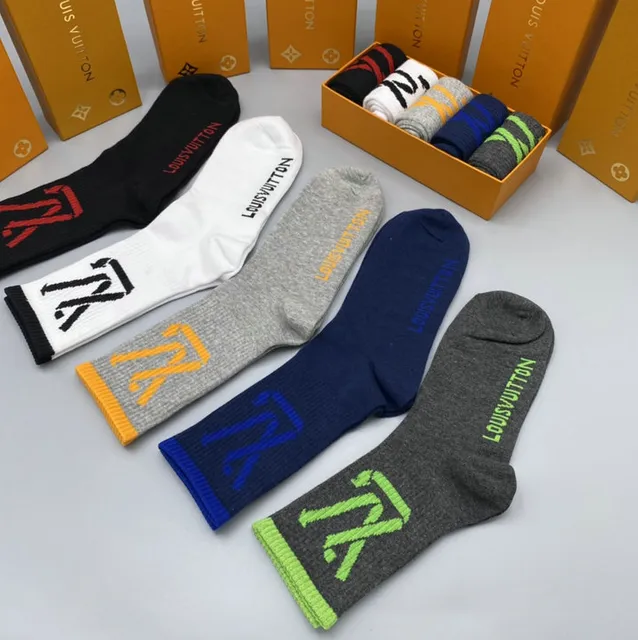 Louis Vuitton Logo Socks Multicolor