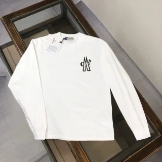 Moncler Long-Sleeve Tee Logo Embroidered