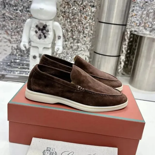Loro Piana Loafer Suede Moc-Toe