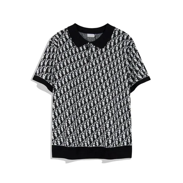 Dior Polo Shirt Oblique Logo Print