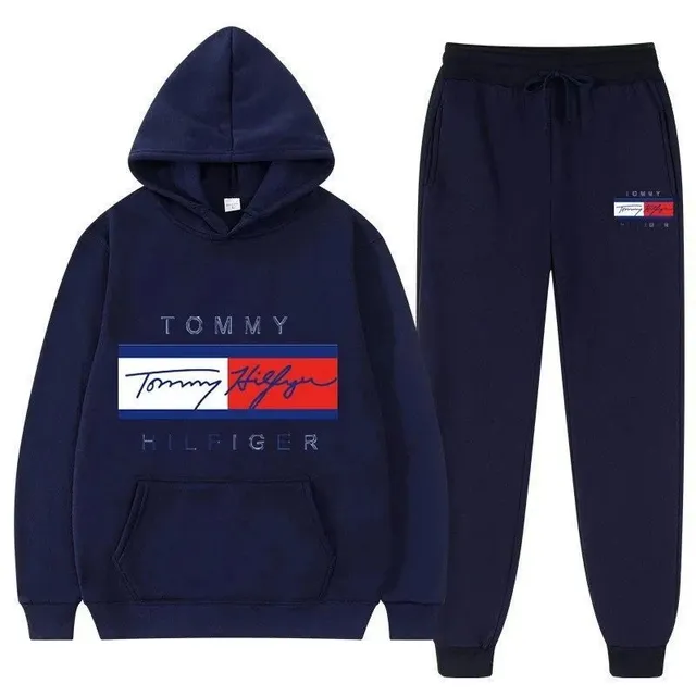 Tommy Hilfiger Hoodie and Joggers Set Signature Logo