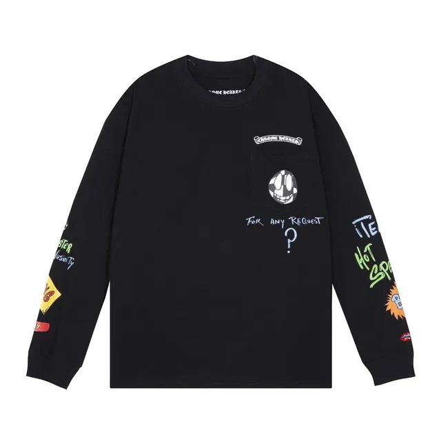 Chrome Hearts Long Sleeve Tee Graphic Patch Pocket