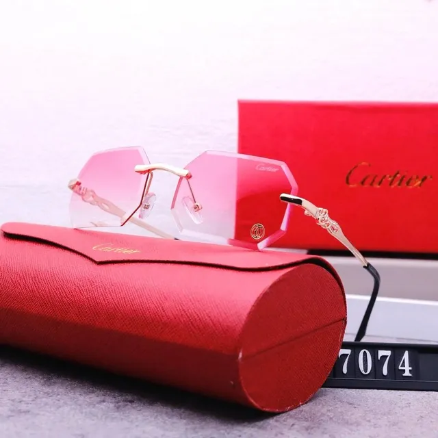 Cartier Sunglasses Rimless Pink Gradient