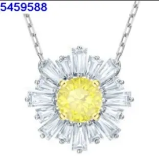 Yellow sun necklace